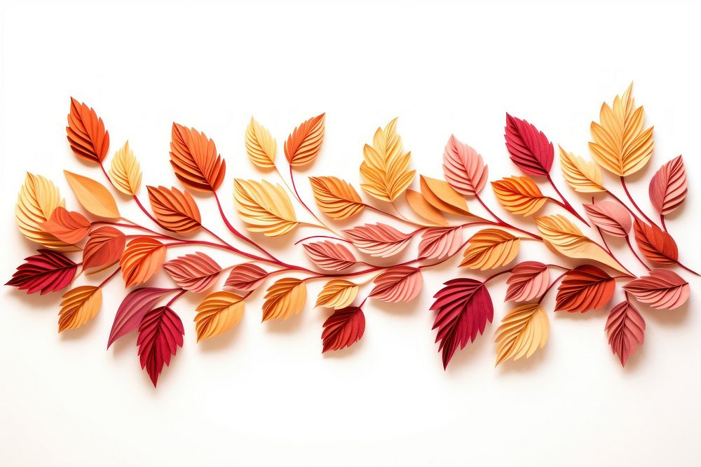 Autumn leaves pattern plant leaf.