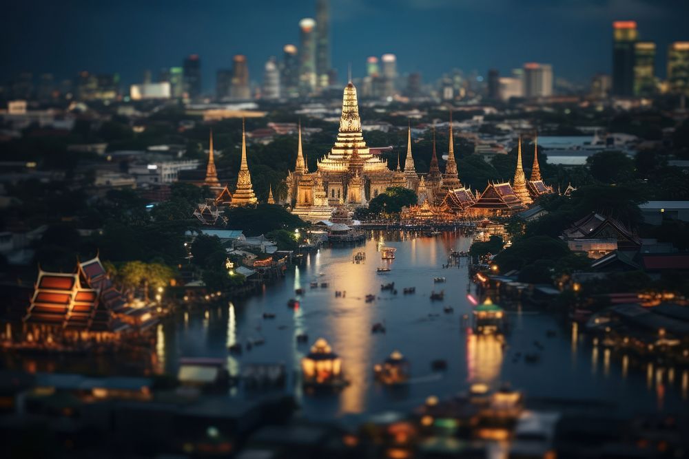 Bangkok city architecture cityscape landscape.