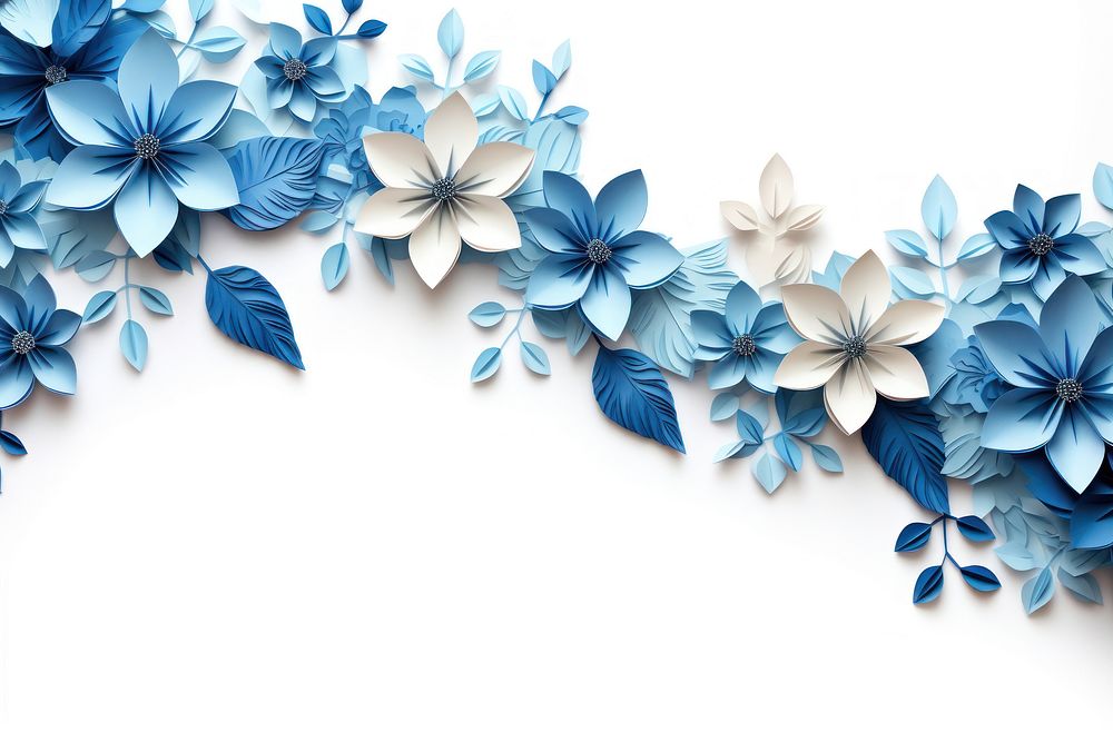 Blue flower backgrounds pattern nature.