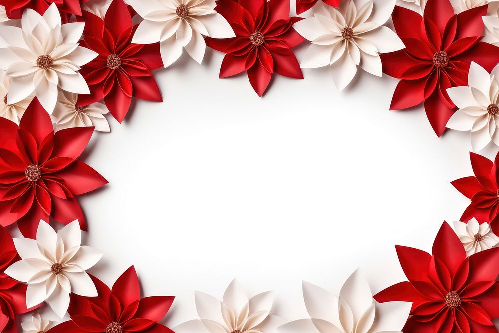 Christmas flower floral border backgrounds wreath paper.