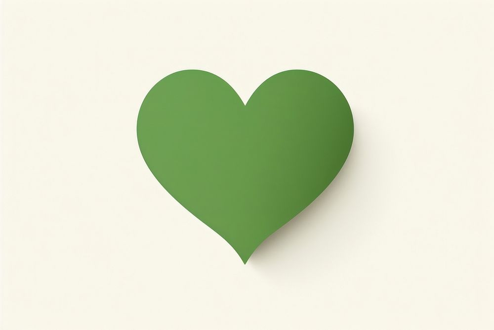 Green heart symbol pattern circle.