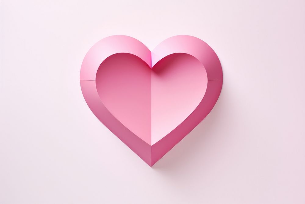 Pink heart circle purple symbol.