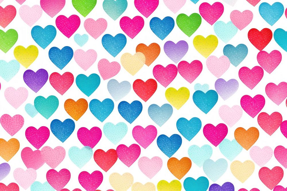 Cute hearts backgrounds pattern creativity.