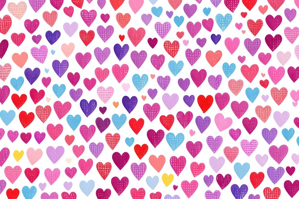 Cute hearts backgrounds pattern repetition.