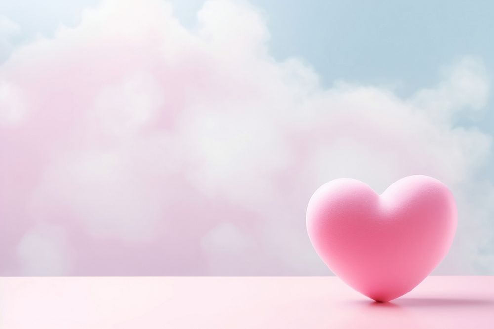 Heart and cloud backgrounds balloon pink.