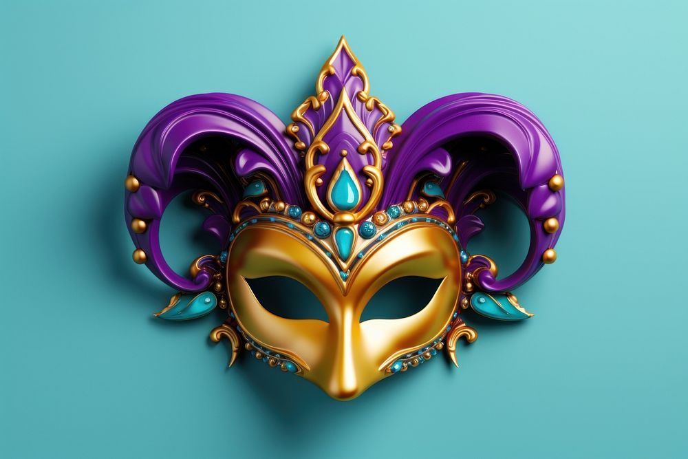 Mardi gras carnival jewelry mask.