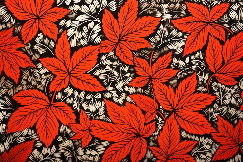 Fall leaves backgrounds pattern plant.
