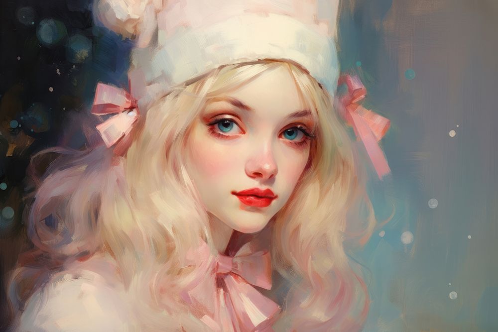 Christmas elf portrait painting adult.