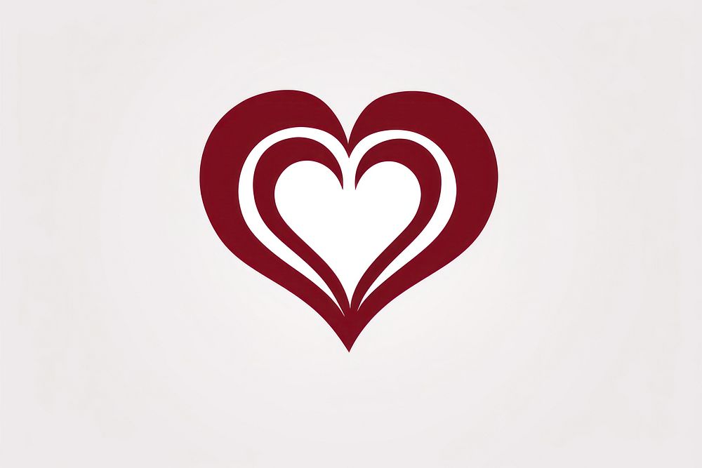 Heart symbol shape logo.