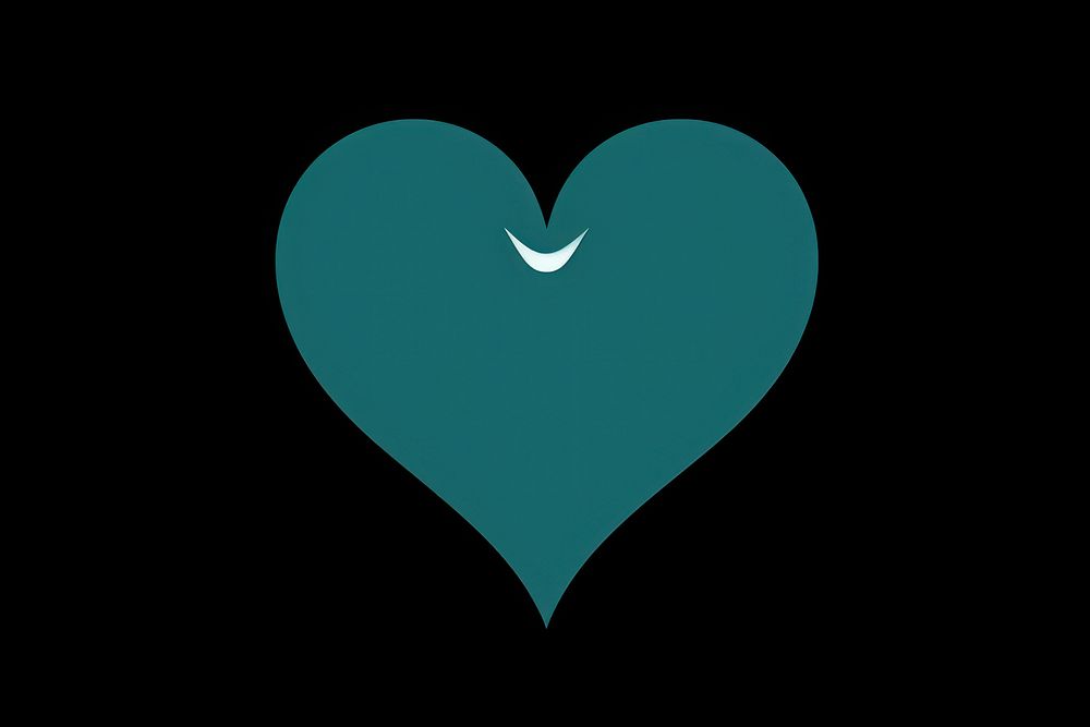 Heart symbol shape night.