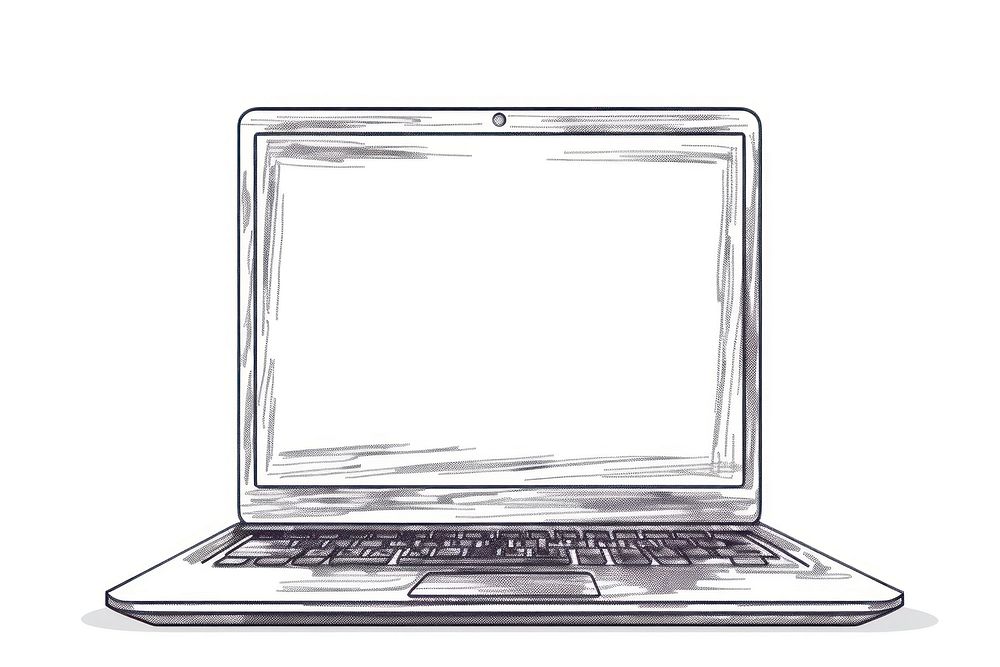 Laptop laptop computer sketch.