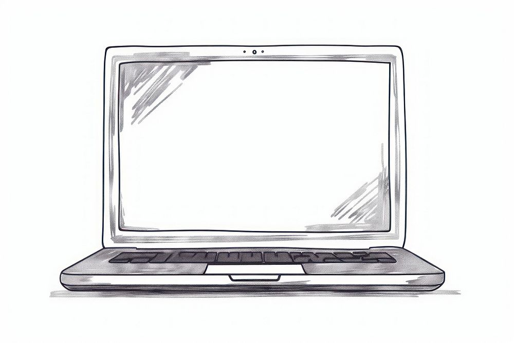 Laptop laptop computer drawing.