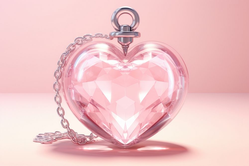 Heart jewelry pendant crystal.
