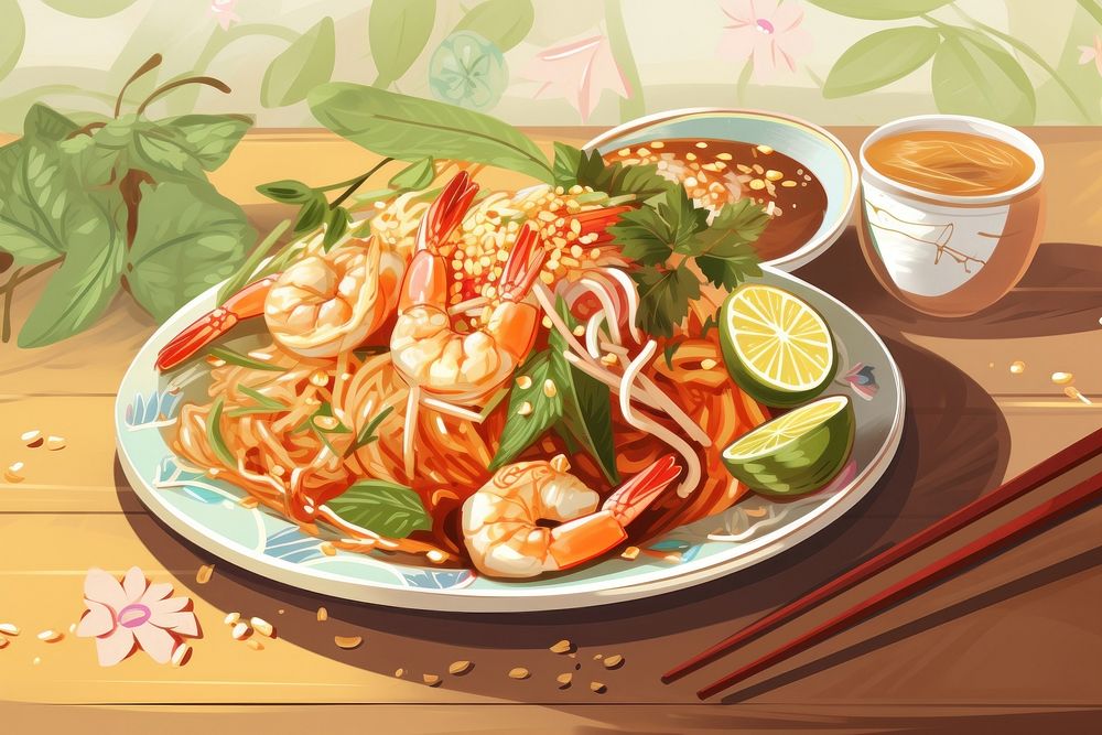 Thailand food dish shrimp.