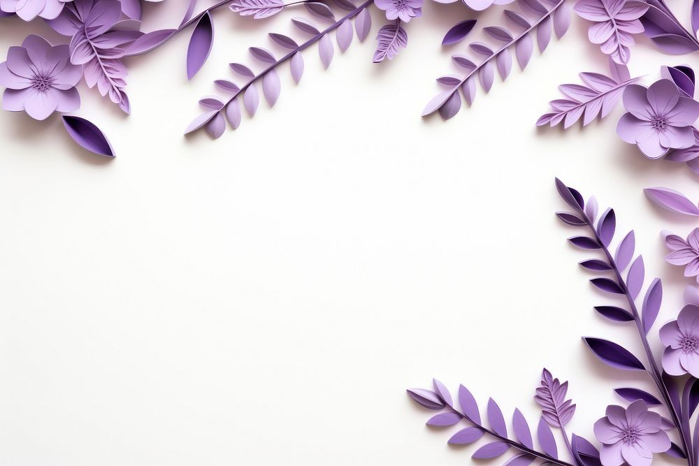 Lavender floral border backgrounds pattern purple.