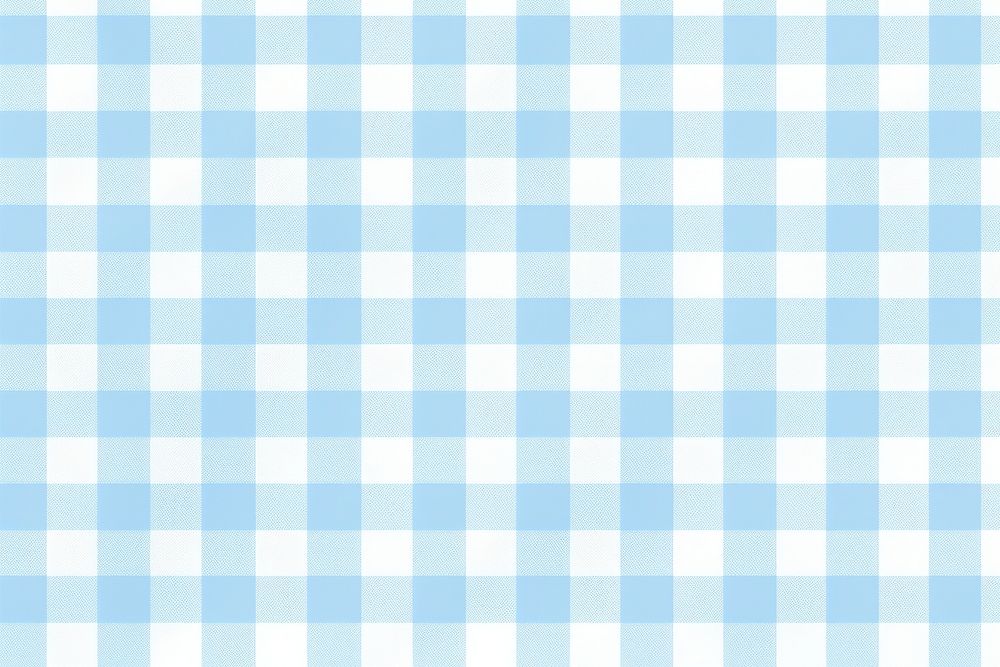 Light blue gingham pattern backgrounds tablecloth.