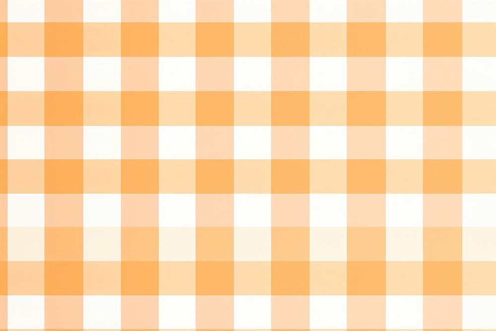 Light orange gingham pattern backgrounds tablecloth.