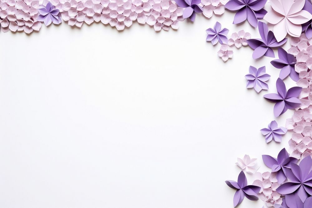 Lilac floral border backgrounds flower purple.