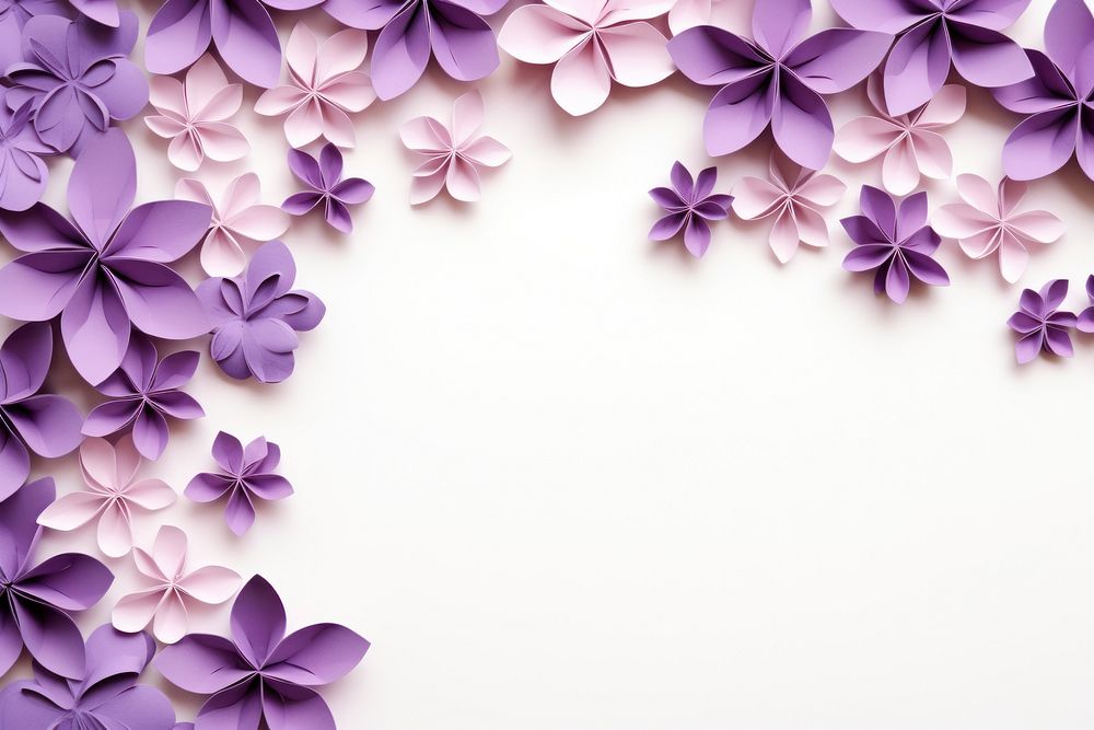 Lilac floral border backgrounds pattern flower.