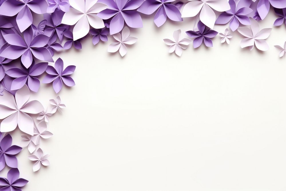 Lilac floral border backgrounds pattern flower.