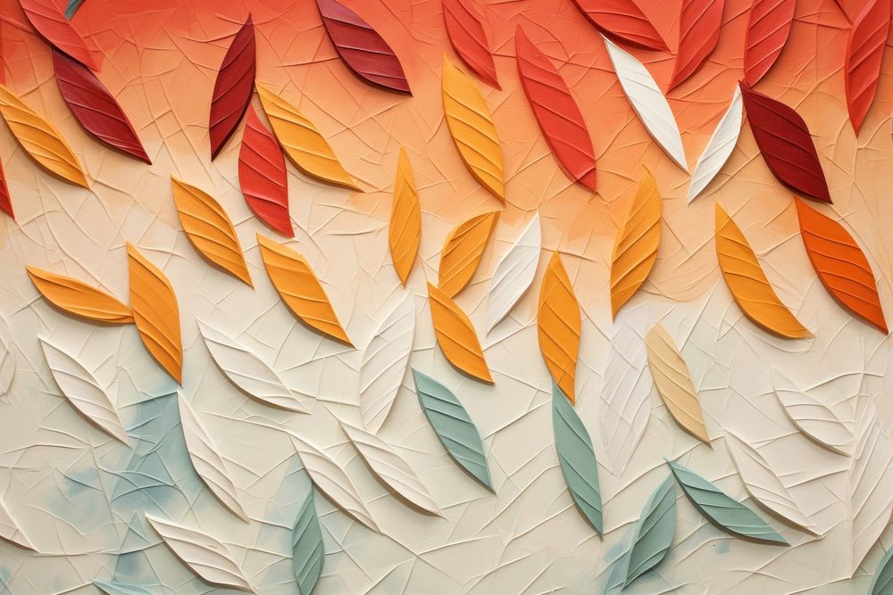 Fall leaves art backgrounds pattern.