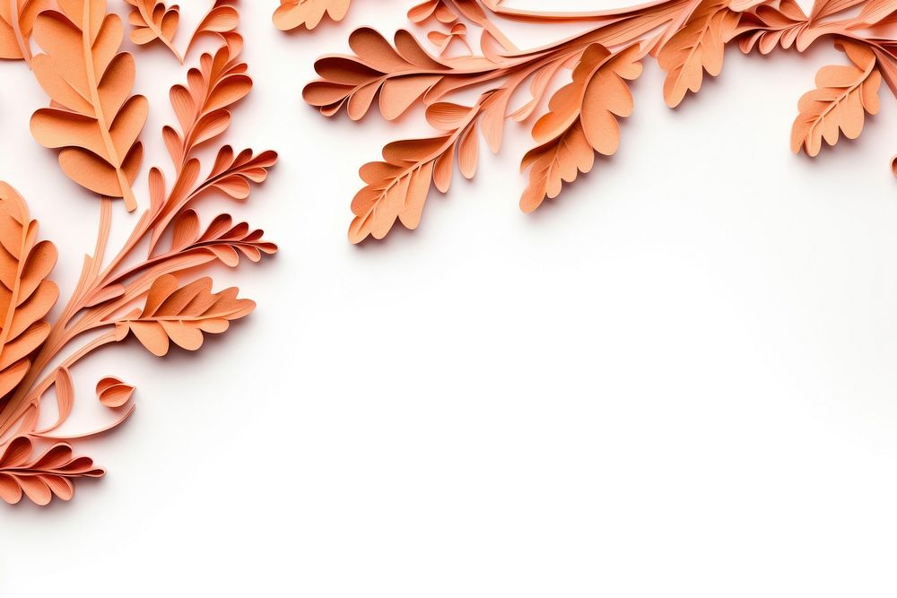 Oak leaf floral border backgrounds pattern plant.