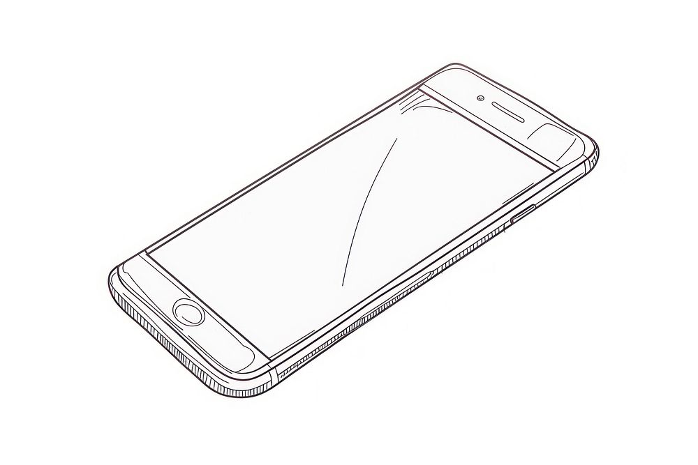 Smart Phone drawing sketch phone.