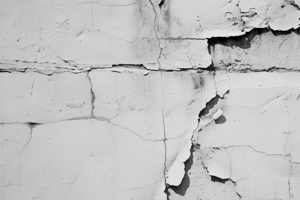 White concrete wall architecture backgrounds deterioration.