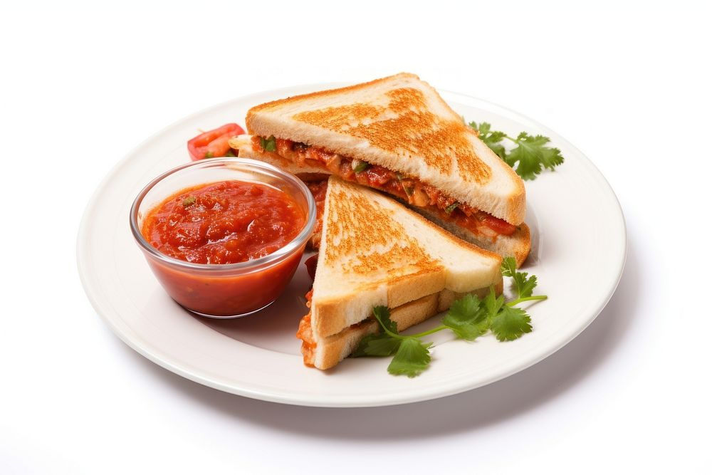 Mexican Salsa-Dunked Sandwiches sandwich ketchup lunch.