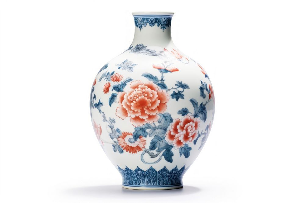 Flower vase porcelain pottery pattern.
