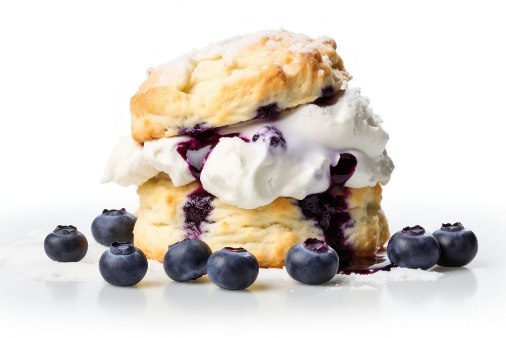 Blueberry Scones cream dessert scone.
