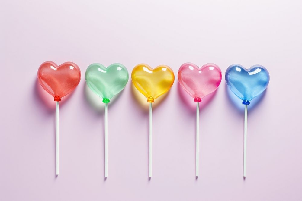 Hearts lolipop confectionery lollipop.