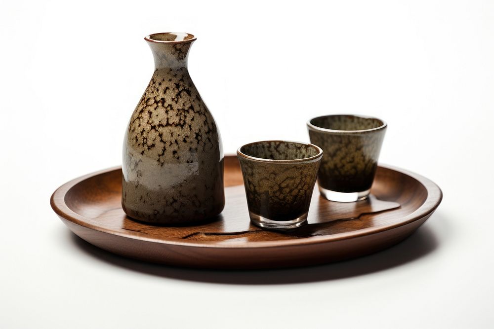 Sake set porcelain pottery drink.