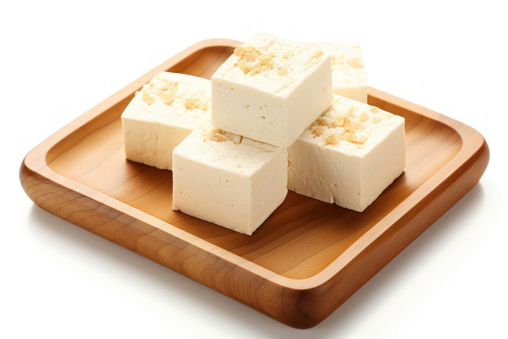 Tofu dessert food wood.
