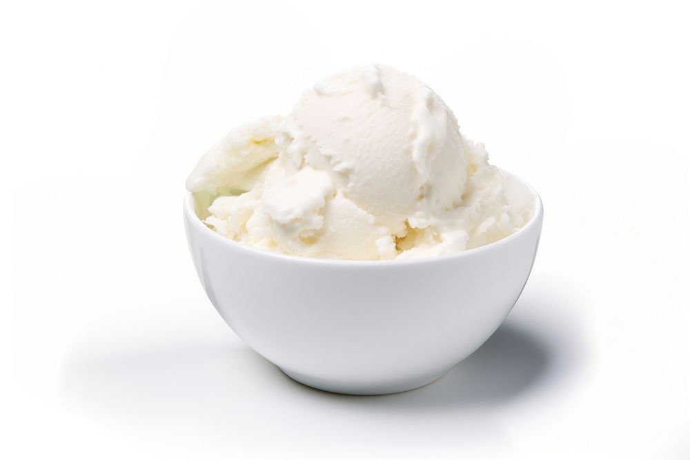 Coconut cream dessert white.