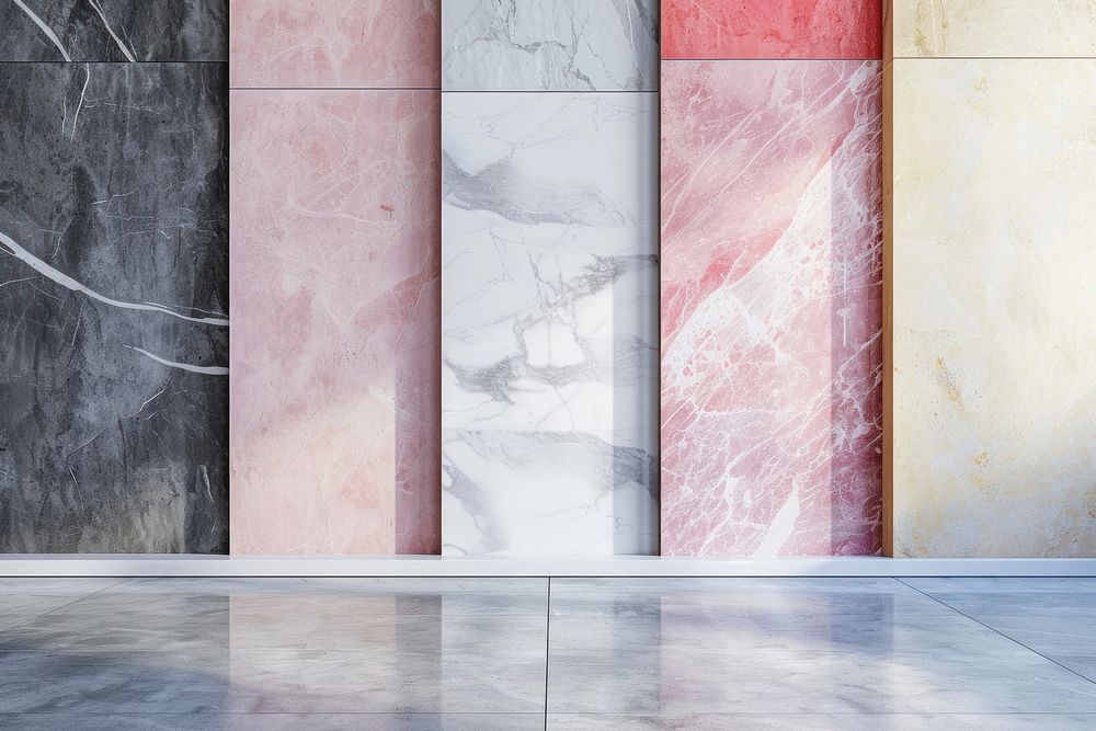 Colorful marble backgrounds flooring tile.