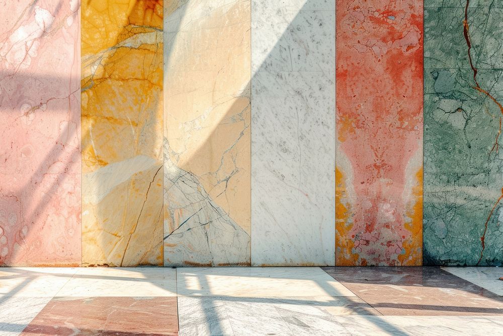 Colorful marble wall architecture backgrounds.