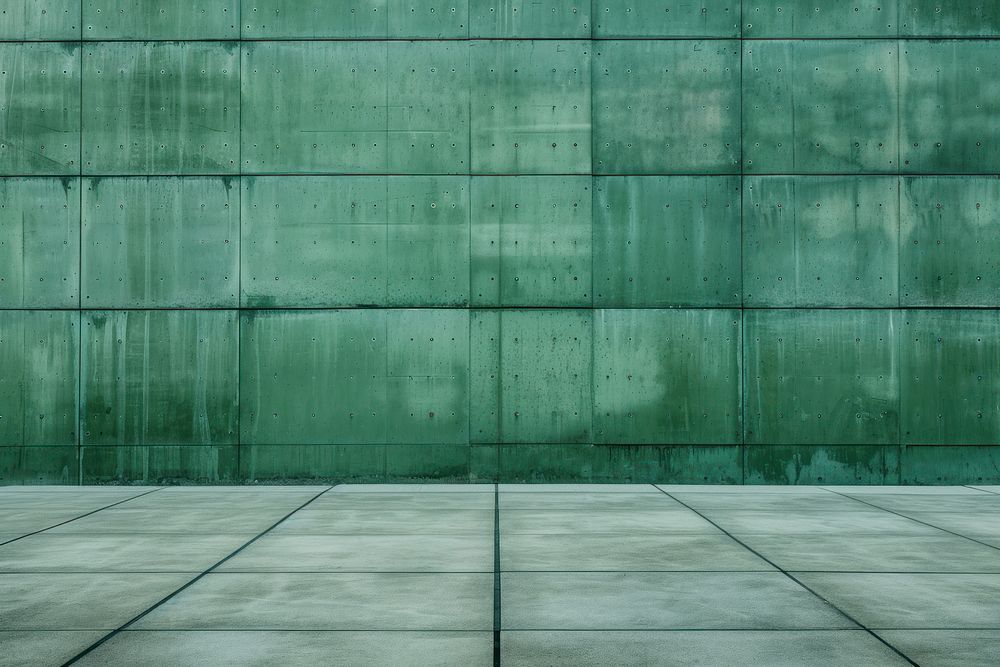 Green concrete wall texture architecture backgrounds building.