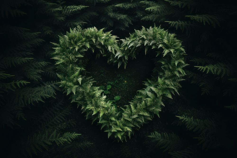 Heart forest outdoors nature.