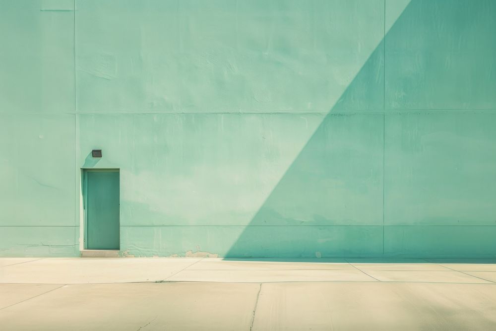 Pastel mint wall architecture backgrounds.