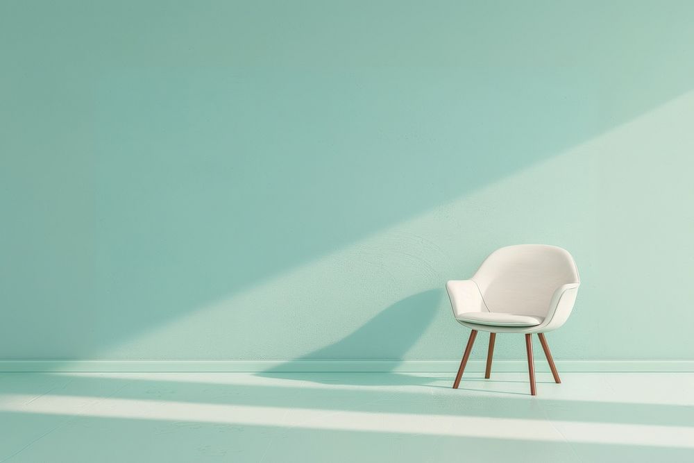 Pastel mint wall furniture armchair.