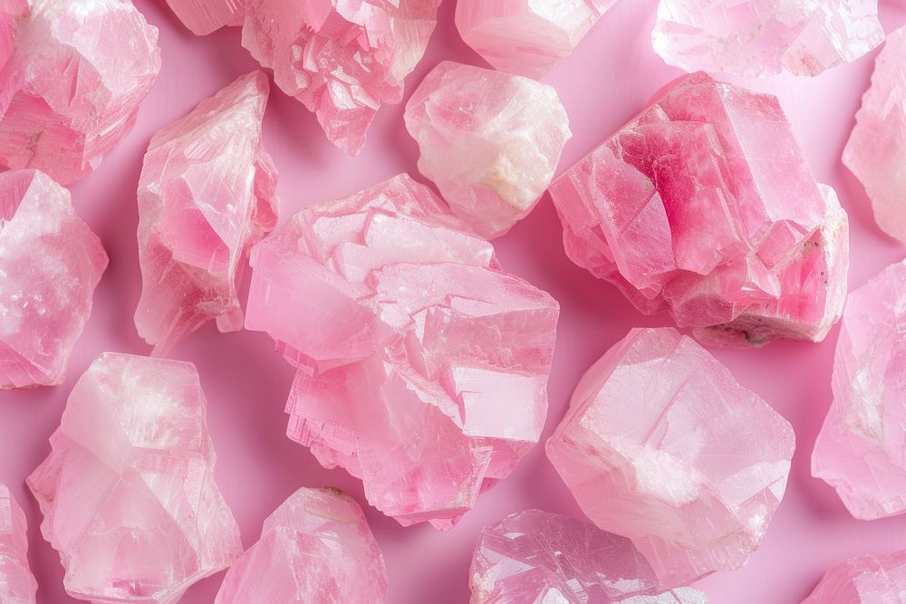 Pastel rose quartz backgrounds mineral crystal.