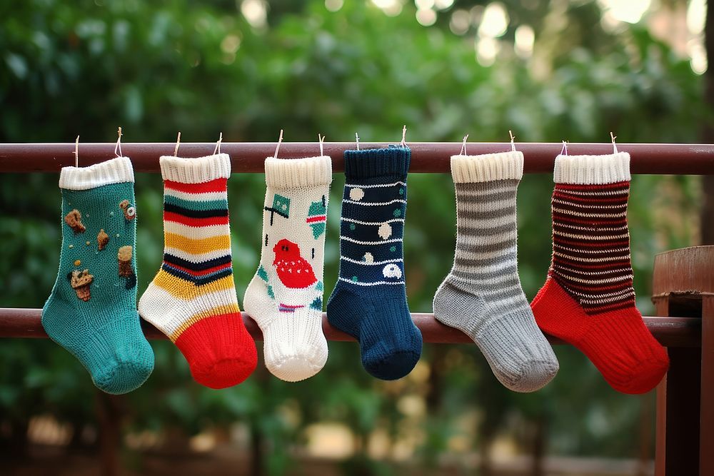 Sock clothesline celebration clothespin.