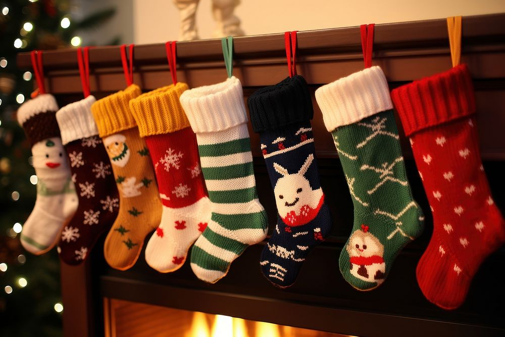 Sock christmas representation celebration.