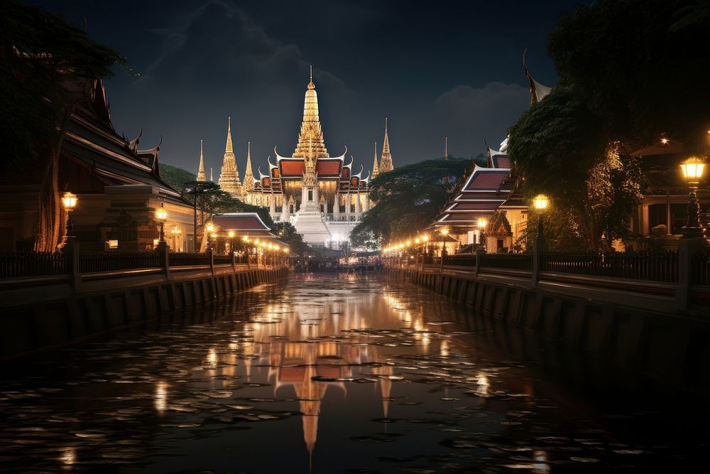 Thailand temple architecture building.