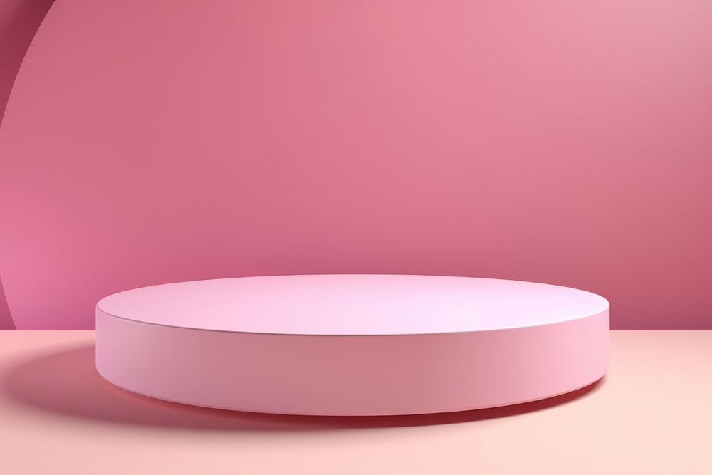 Podium pink furniture cylinder.