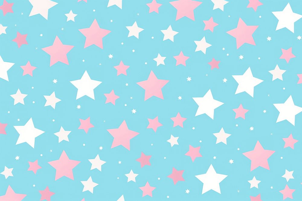 Pink and white pattern aqua star.