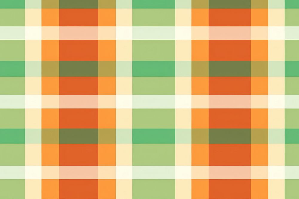 Orange and green pattern plaid tartan.