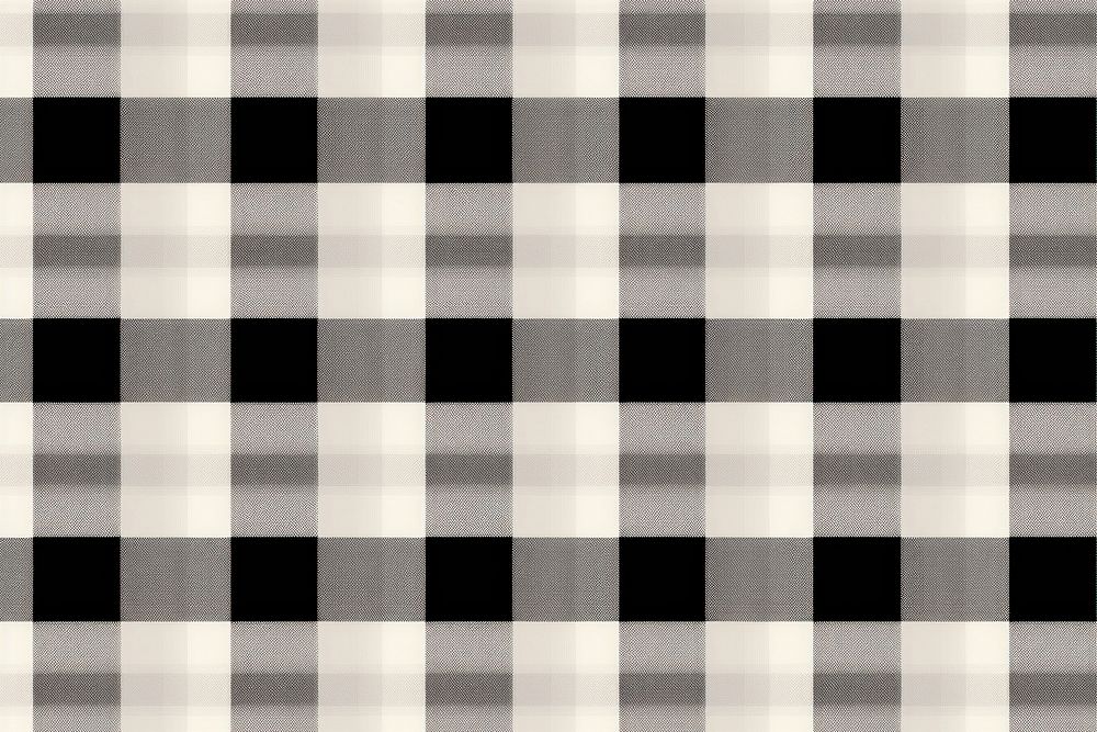 Black and white plaid tablecloth pattern.