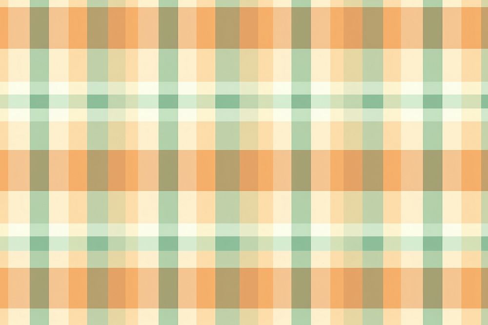 Soft orange and green pattern plaid tartan.